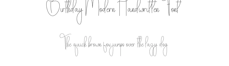 Birthday Modern Handwritten Font by andikastudio — Script Handwritten Font