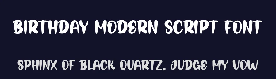 Birthday Modern Script Font by andikastudio — Display Font — thumbnail 2