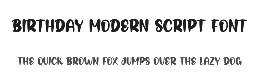 Birthday Modern Script Font by andikastudio — Display Font