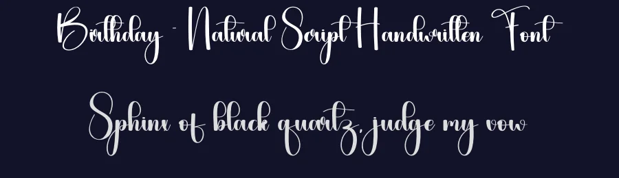 Birthday – Natural Script Handwritten Font by andikastudio — Script Handwritten Font — thumbnail 2