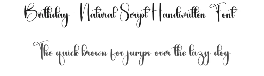 Birthday – Natural Script Handwritten Font by andikastudio — Script Handwritten Font