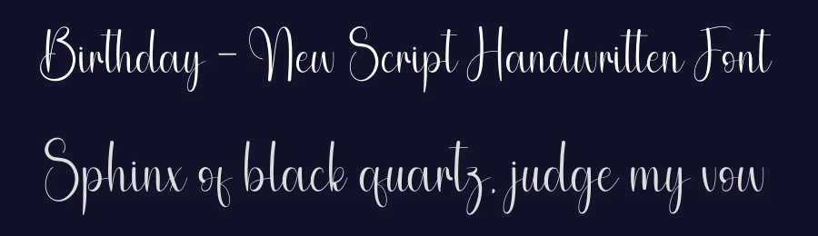Birthday – New Script Handwritten Font by andikastudio — Script Handwritten Font — thumbnail 2