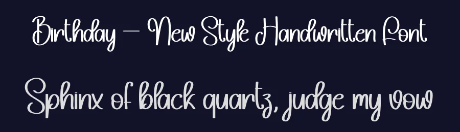 Birthday – New Style Handwritten Font by andikastudio — Display Font — thumbnail 2