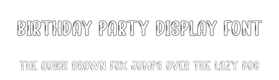 Birthday Party Display Font by creativeletter — Display Font