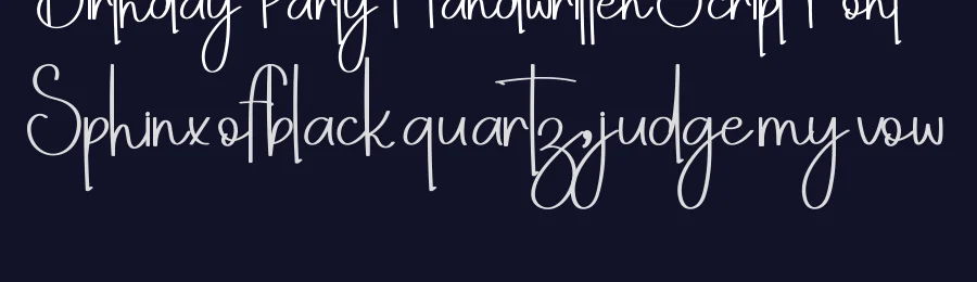 Birthday Party Handwritten Script Font by inermediaSTUDIO — Script Handwritten Font — thumbnail 2