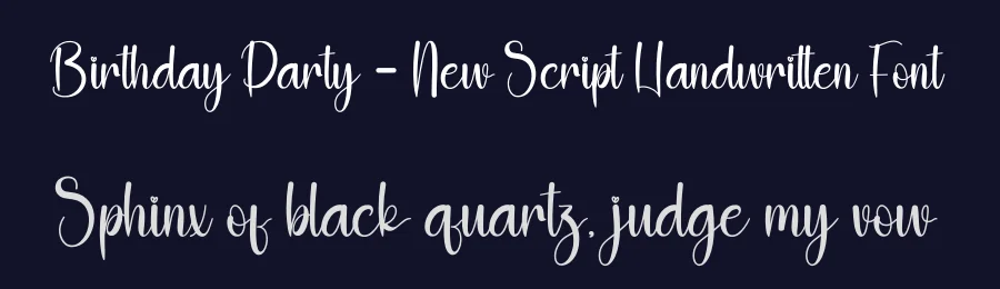 Birthday Party – New Script Handwritten Font by andikastudio — Script Handwritten Font — thumbnail 2