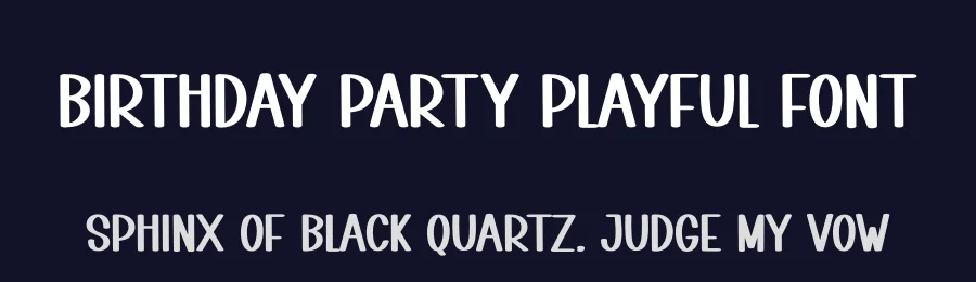 Birthday Party Playful Font by creativeletter — Script Handwritten Font — thumbnail 2