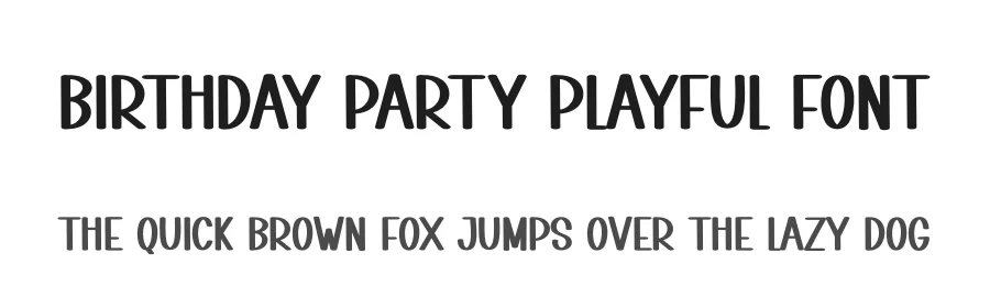 Birthday Party Playful Font by creativeletter — Script Handwritten Font