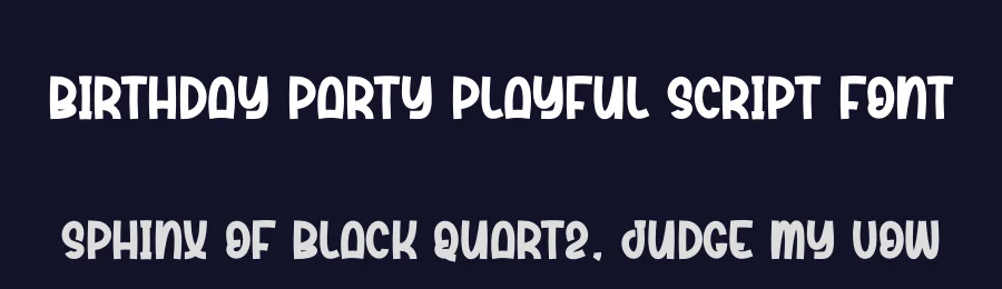 Birthday Party Playful Script Font by creativeletter — Script Handwritten Font — thumbnail 2
