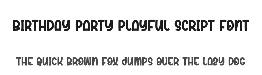 Birthday Party Playful Script Font by creativeletter — Script Handwritten Font