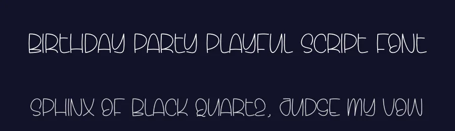 Birthday Party Playful Script Font by creativeletter — Script Handwritten Font — thumbnail 2