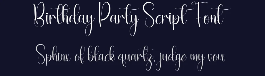 Birthday Party Script Font by andikastudio — Script Handwritten Font — thumbnail 2