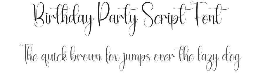 Birthday Party Script Font by andikastudio — Script Handwritten Font