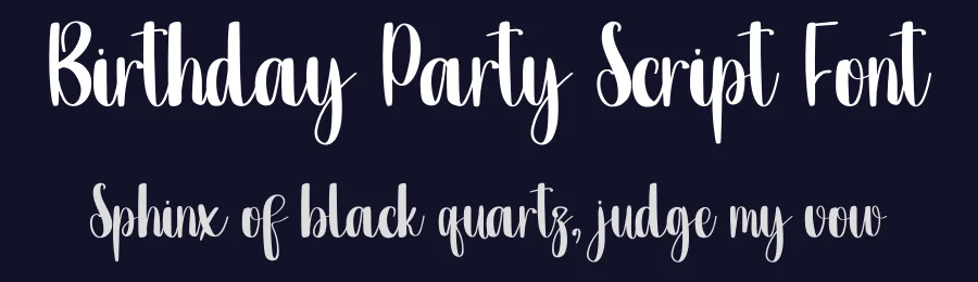 Birthday Party Script Font by inermediaSTUDIO — Script Handwritten Font — thumbnail 2