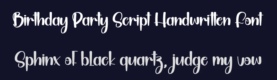 Birthday Party Script Handwritten Font by andikastudio — Display Font — thumbnail 2