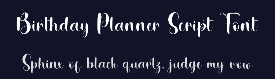 Birthday Planner Script Font by Letterayu — Script Handwritten Font — thumbnail 2