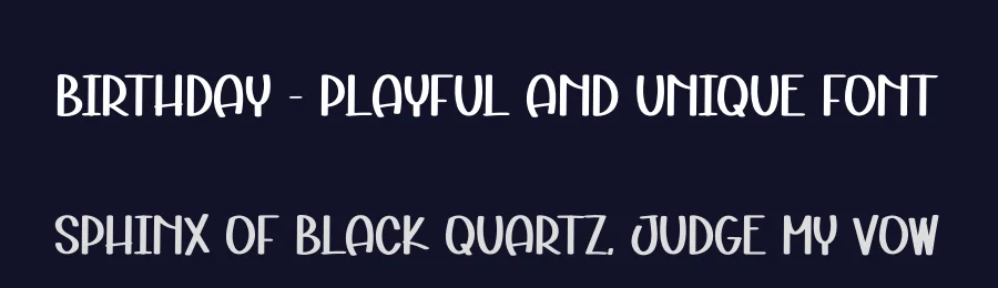Birthday – Playful And Unique Font by andikastudio — Display Font — thumbnail 2