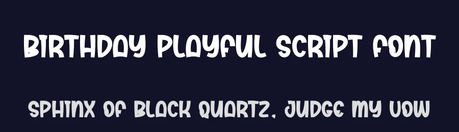 Birthday Playful Script Font by creativeletter — Script Handwritten Font — thumbnail 2