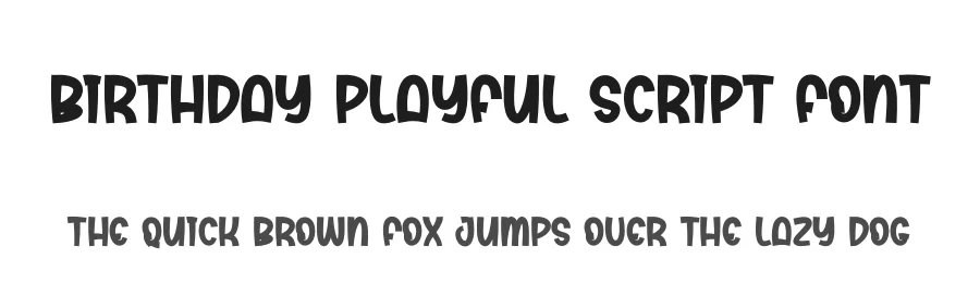 Birthday Playful Script Font by creativeletter — Script Handwritten Font