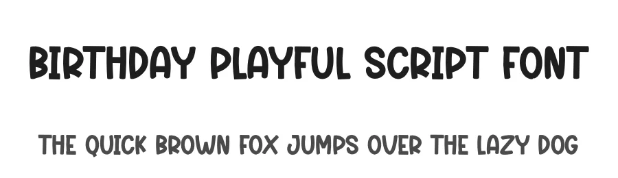 Birthday Playful Script Font by creativeletter — Script Handwritten Font