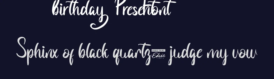 Birthday Present Font by edricstudio — Script Handwritten Font — thumbnail 2
