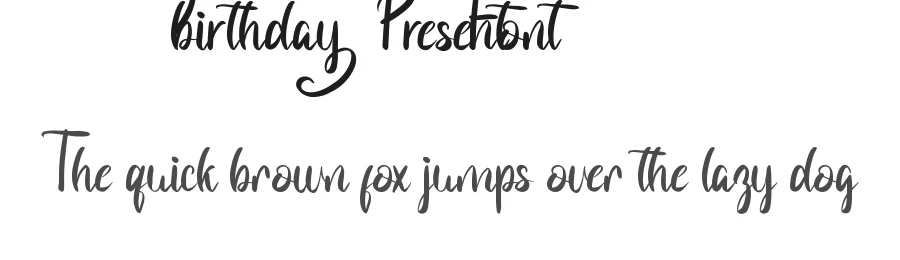 Birthday Present Font by edricstudio — Script Handwritten Font