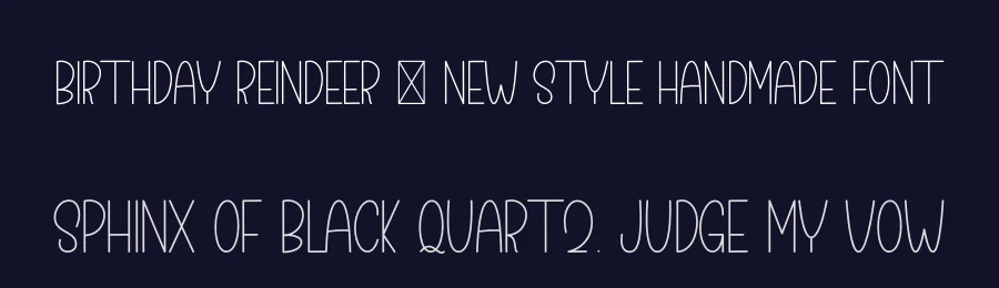Birthday Reindeer – New Style Handmade Font by freshtypeink — Display Font — thumbnail 2