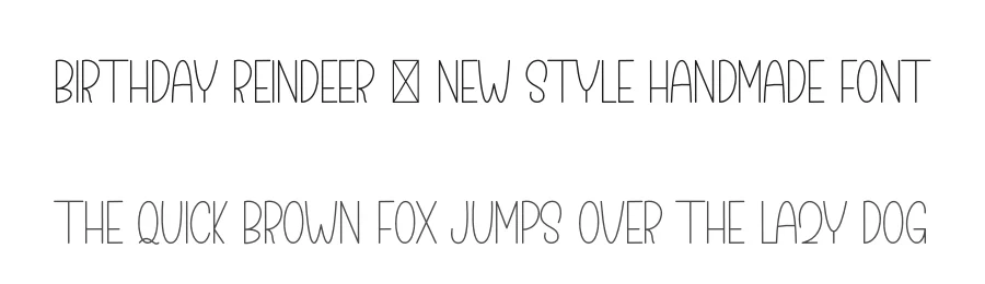 Birthday Reindeer – New Style Handmade Font by freshtypeink — Display Font