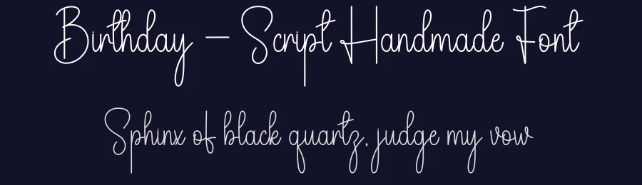 Birthday – Script Handmade Font by andikastudio — Script Handwritten Font — thumbnail 2