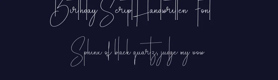 Birthday Script Handwritten Font by creativeletter — Script Handwritten Font — thumbnail 2
