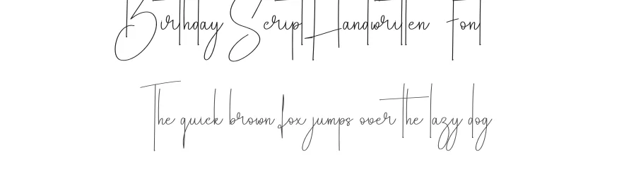 Birthday Script Handwritten Font by creativeletter — Script Handwritten Font