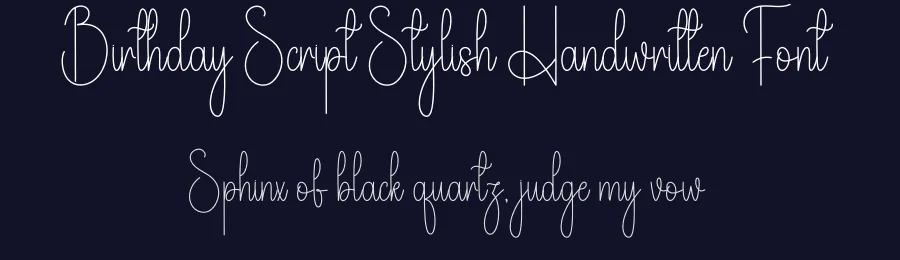 Birthday Script Stylish Handwritten Font by andikastudio — Script Handwritten Font — thumbnail 2
