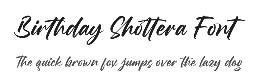 Birthday Shottera Font by letterenastudios — Script Handwritten Font