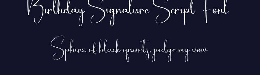 Birthday Signature Script Font by creativeletter — Script Handwritten Font — thumbnail 2