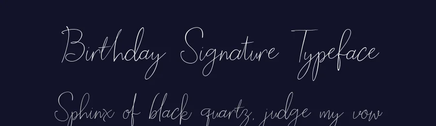 Birthday Signature Typeface by stripesstudio — Script Handwritten Font — thumbnail 2