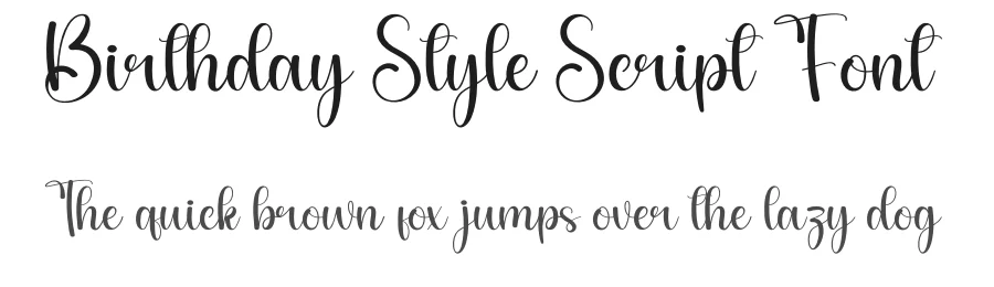 Birthday Style Script Font by andikastudio — Script Handwritten Font
