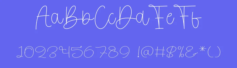 Birthday Thanksgiving – Minimal Handwritten Font by freshtypeink — Script Handwritten Font — thumbnail 3