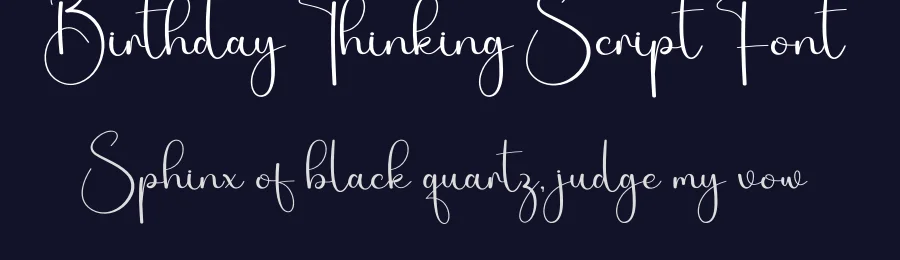 Birthday Thinking Script Font by Kecimpring — Script Handwritten Font — thumbnail 2