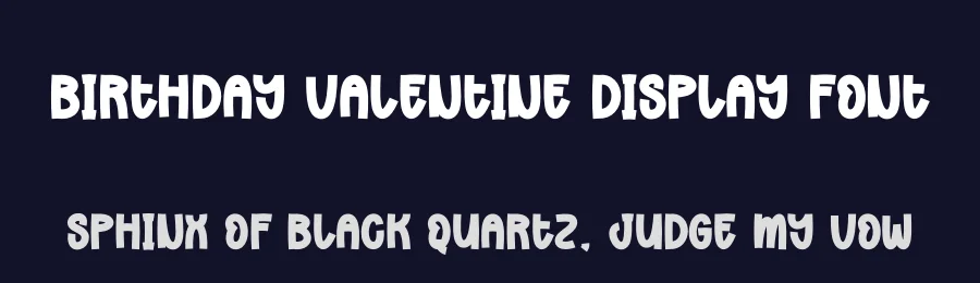 Birthday Valentine Display Font by andikastudio — Display Font — thumbnail 2