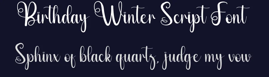 Birthday Winter Script Font by andikastudio — Script Handwritten Font — thumbnail 2