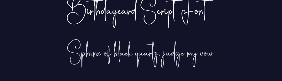 Birthdaycard Script Font by creativeletter — Script Handwritten Font — thumbnail 2