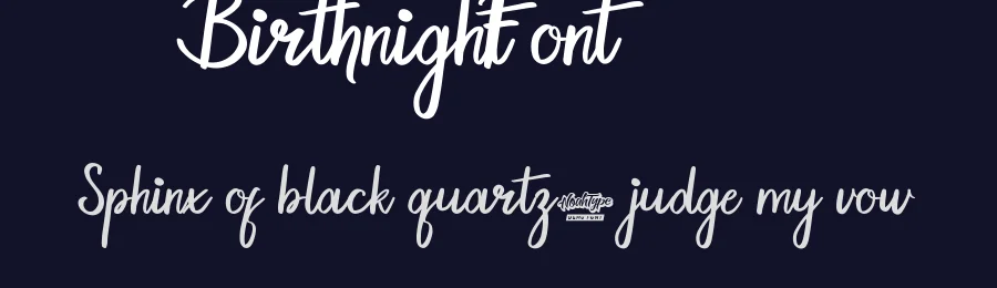 Birthnight Font by noahtype — Script Handwritten Font — thumbnail 2