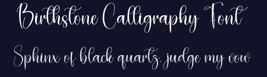 Birthstone Calligraphy Font by creativeletter — Script Handwritten Font — thumbnail 2