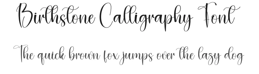 Birthstone Calligraphy Font by creativeletter — Script Handwritten Font