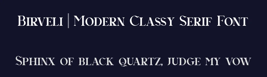 Birveli || Modern Classy Serif Font by ErmediaStudio — Display Font — thumbnail 2