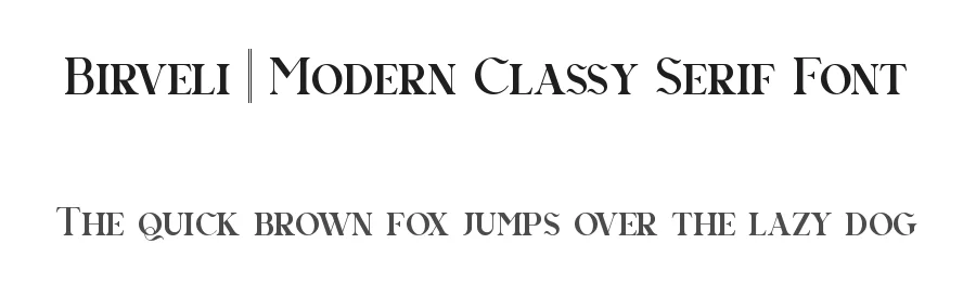 Birveli || Modern Classy Serif Font by ErmediaStudio — Display Font