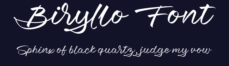 Biryllo Font by Wahyu and Sani Co. — Script Handwritten Font — thumbnail 2