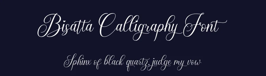 Bisatta Calligraphy Font by yontype — Script Handwritten Font — thumbnail 2
