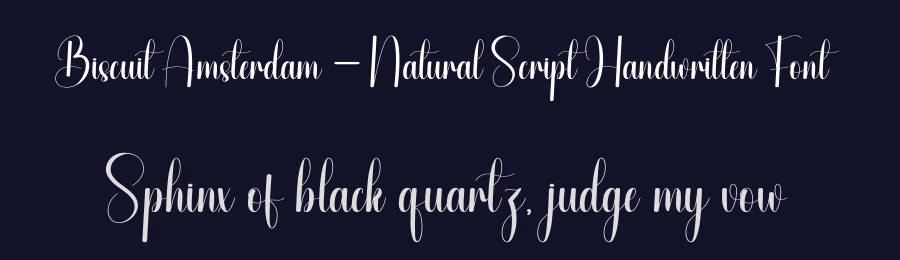 Biscuit Amsterdam – Natural Script Handwritten Font by andikastudio — Script Handwritten Font — thumbnail 2
