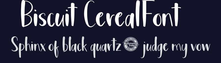 Biscuit Cereal Font by CalligraphyFonts.net — Display Font — thumbnail 2